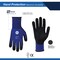 Ge Coated Gloves, NitrileFoam Nitrile, Dotted, Blue, M 1 PR GG216XLC - alternate 2